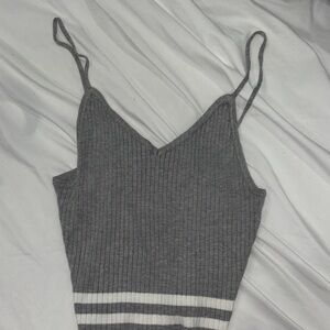 Forever 21 Charcoal Ribbed Camisole